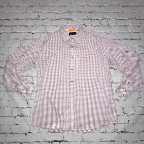 ORVIS Striped Long Sleeve Dress Shirt - Picture 1 of 7